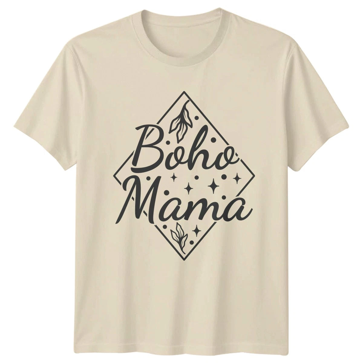 Boho Mama Womens T-Shirt Bohemian Style Motherhood Mothers Day Gift For Her