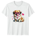 This Fluffy Dog Is Just Too Cute Womens T-Shirt Dog Owner