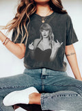 3X-LARGE Taylor Middle Finger Shirt, Trendy Aesthetic Comfort Colors Tee Rep Era