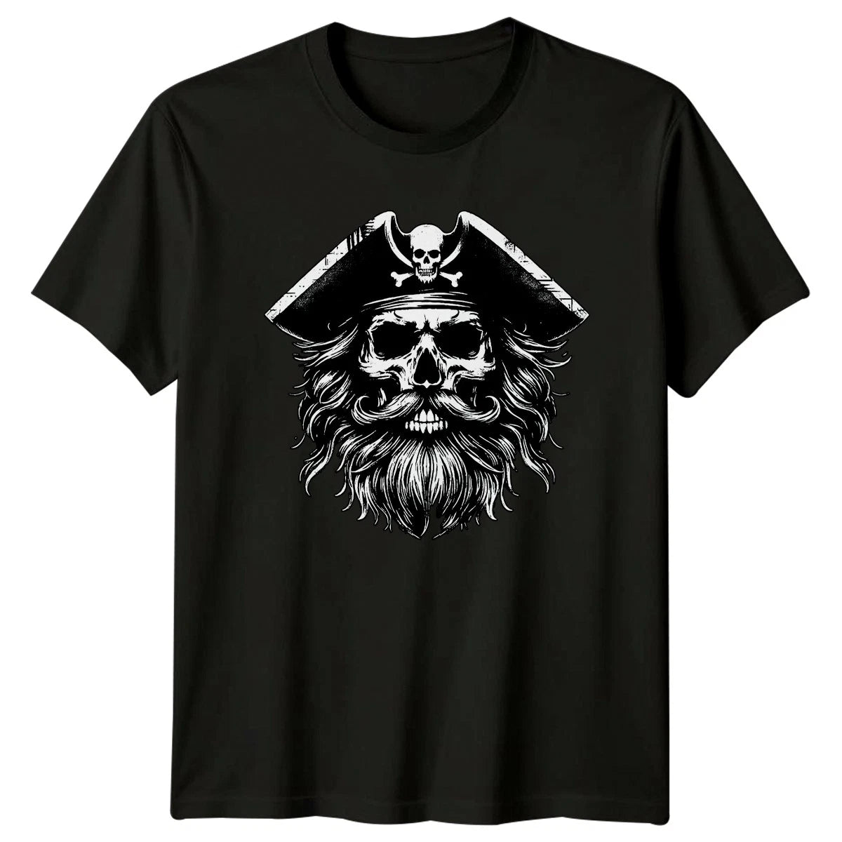 Pirate Skull Head Mens T-Shirt Pirate Gift For Him