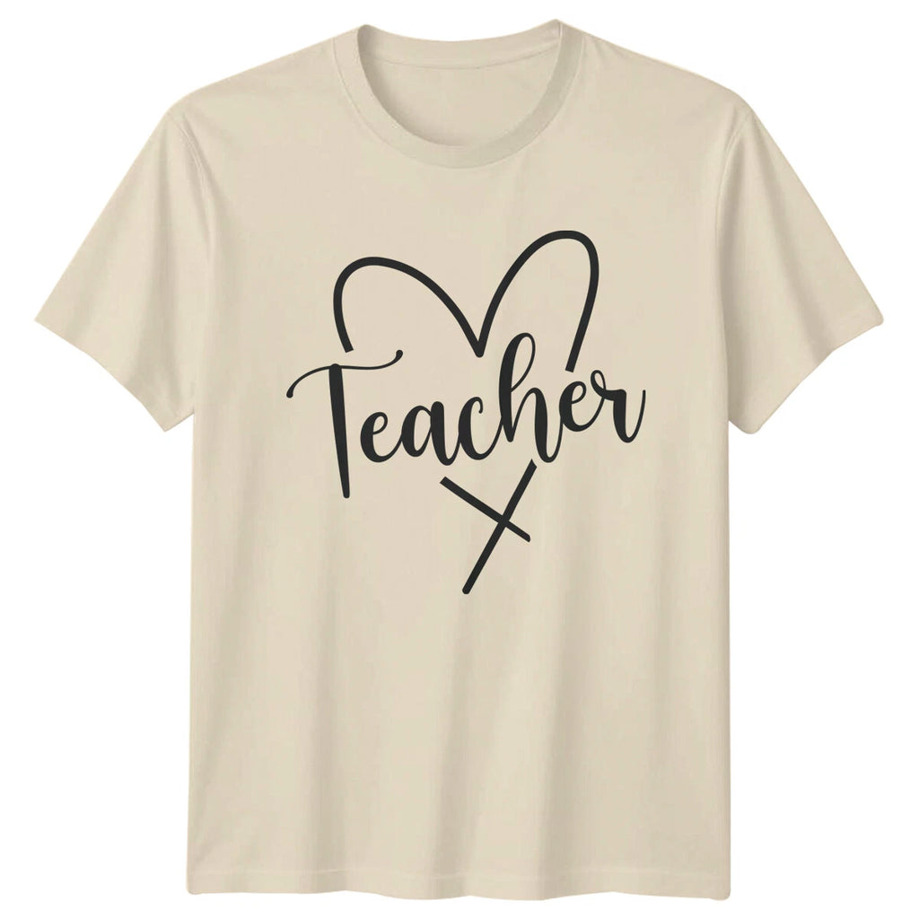 Teacher Heart XO Graphic T-Shirt, Cute Teacher Appreciation Gift