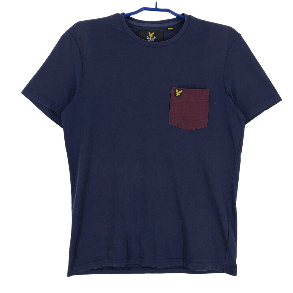 Lyle & Scott Mens Crew Neck Blue T-Shirt Size M