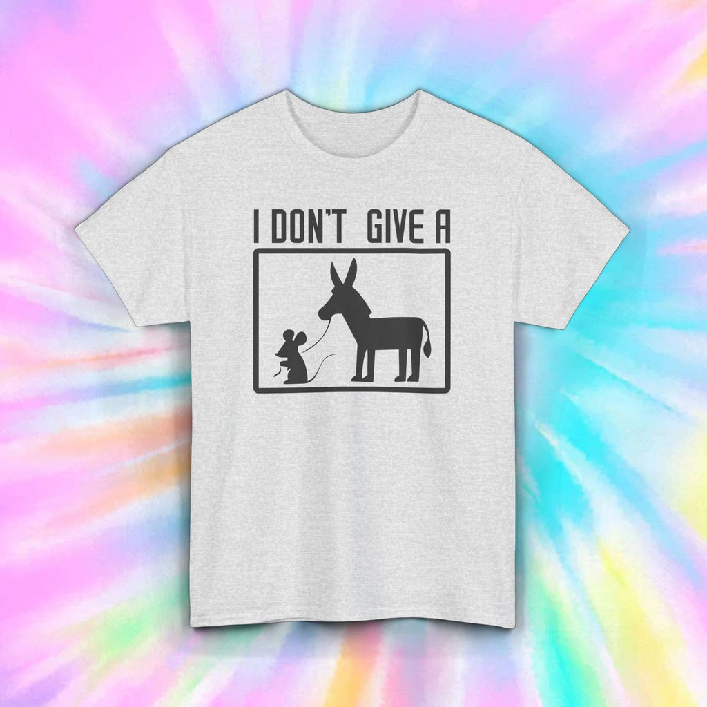 I Don't Give A Rats Ass Funny Donkey Graphic Tee Humor T-Shirt S-5XL