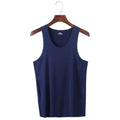 Mens Ice Silk Muscle Fit Sleeveless T Shirt for Gym and Fitness Training