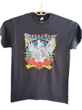 Voodoo Rock Skeleton Roses Tour Shirt M Black Gildan Heavy Cotton Graphic Tee