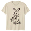 Cute Easter Bunny Holding Decorated Egg T-Shirt Easter For Him And Her