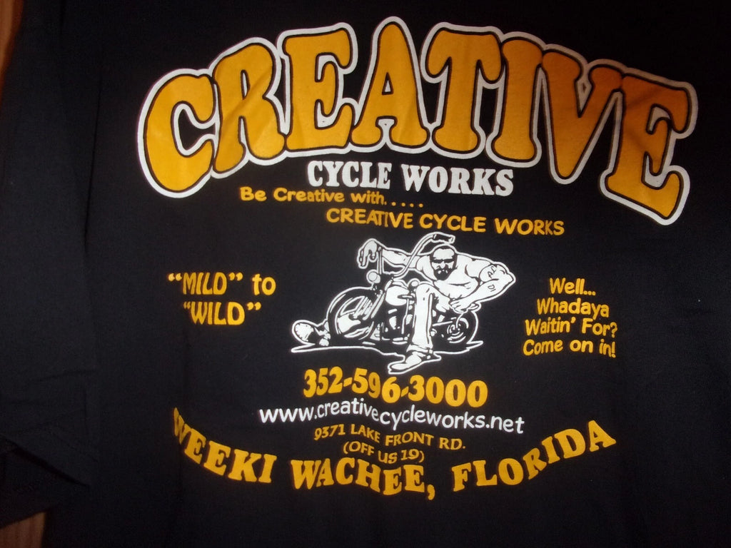 CREATIVE CYCLE WORK WEEKI WACHIE FL black 3XL t shirt