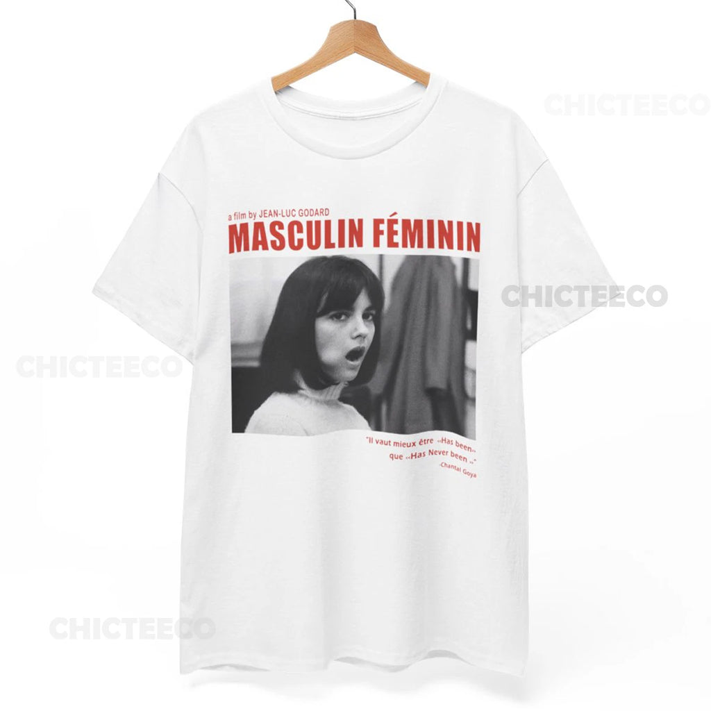 Masculin Feminin Tshirt, Jean Luc Godard, film Movie cult shirt,  Unisex Tee