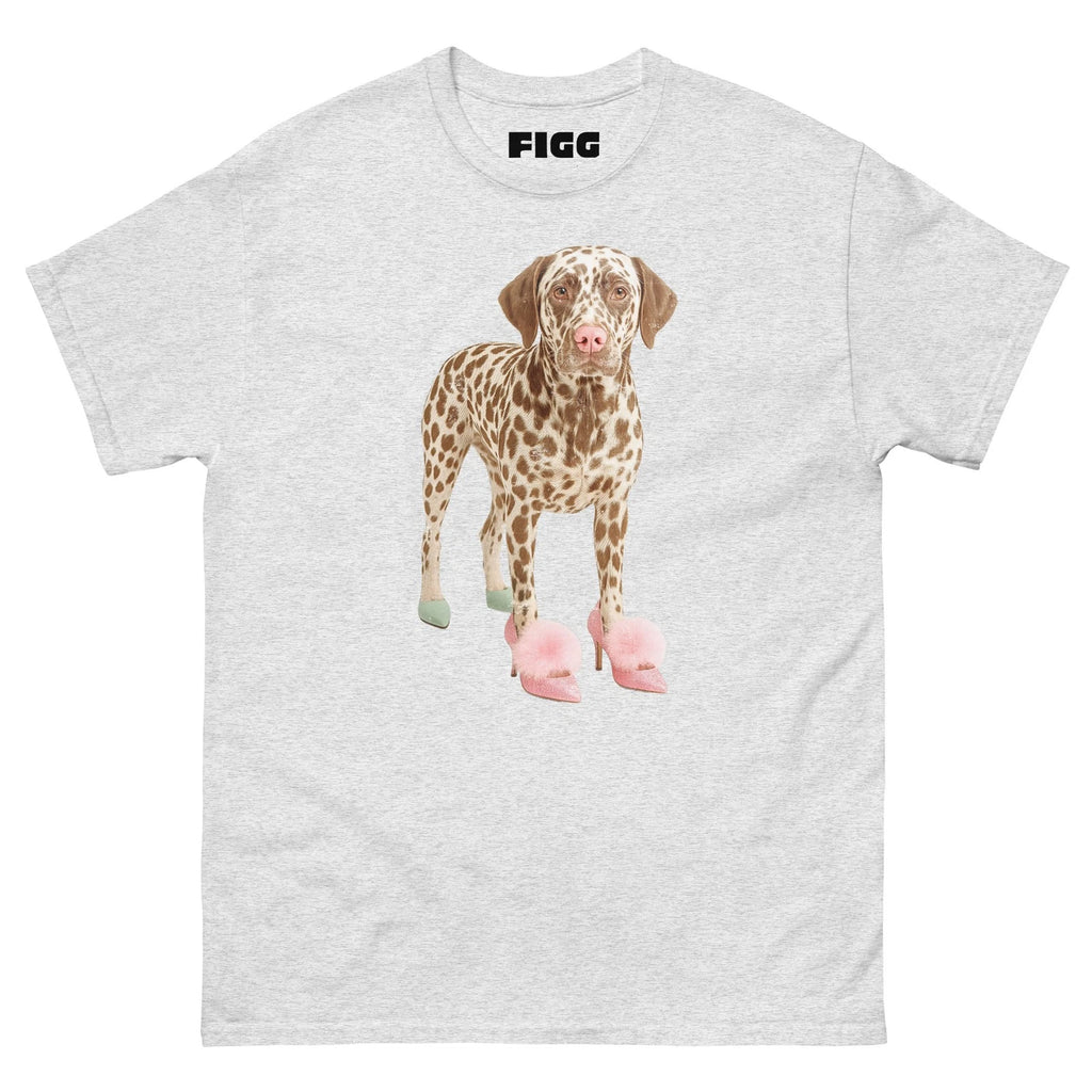 Funny Dalmatian Dog in High Heels Dog Art, Aesthetic Graphic Tee