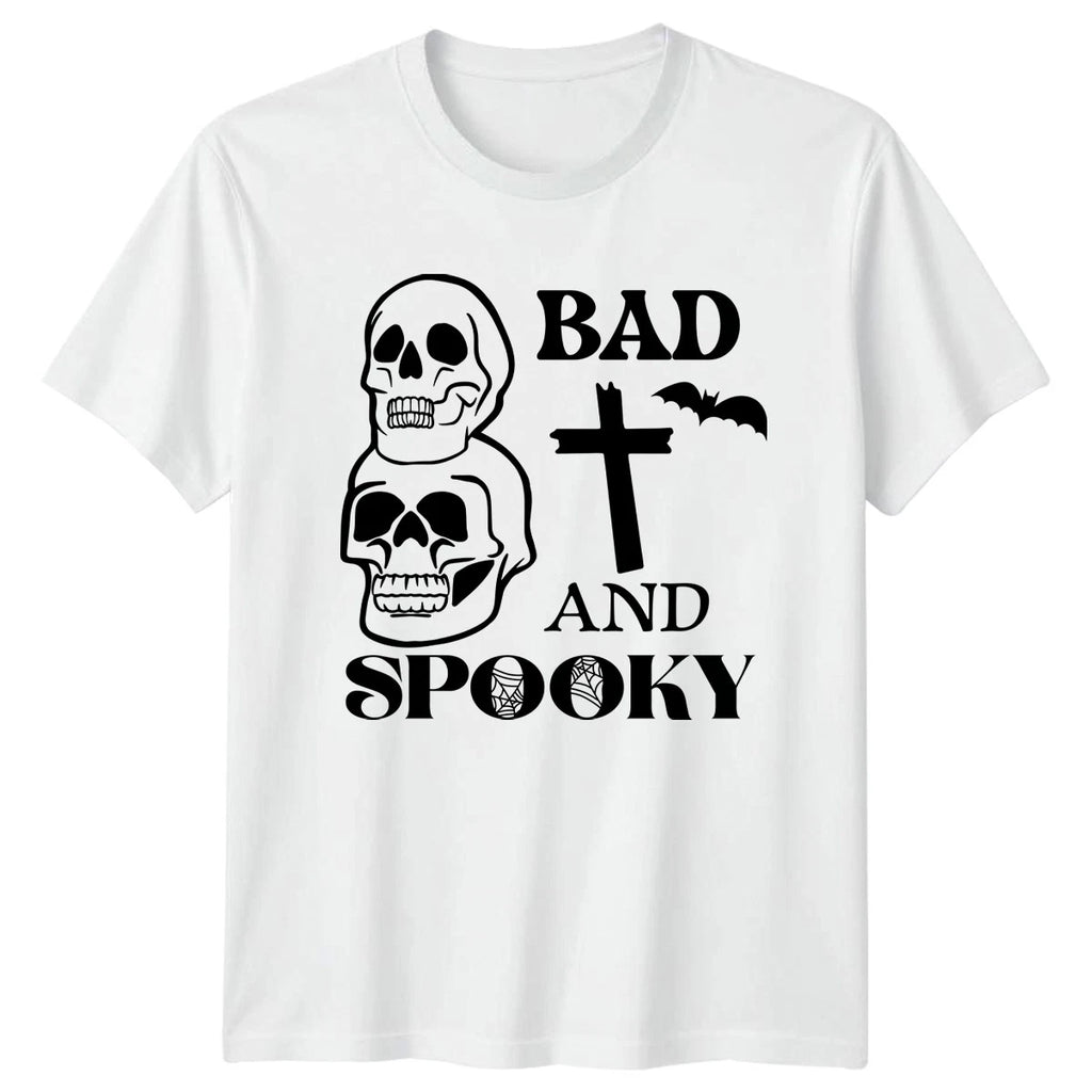 Bad And Spooky T-Shirt Halloween Spooky Humor Halloween Gift For Him And Her