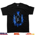 Belgian Malinois Dog Graphic Pet Blue Eyes Belgian Malinois Black T-Shirt