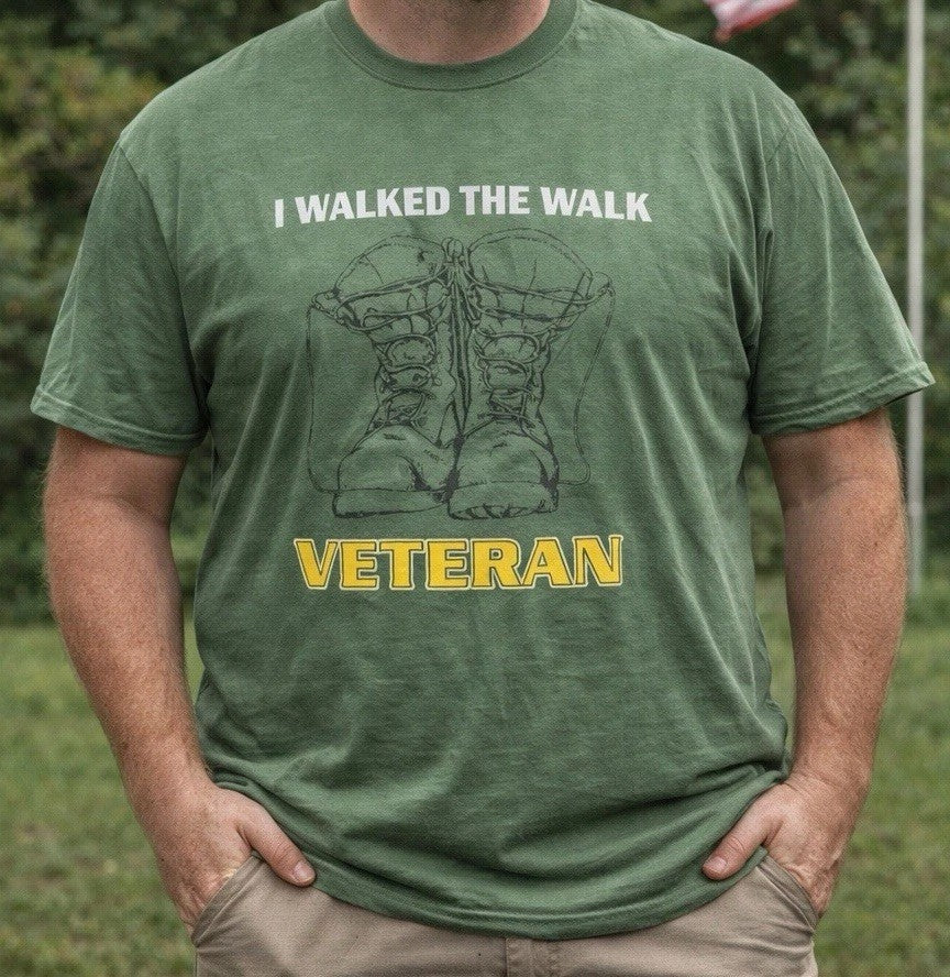 Army Veteran Military T Shirt XL Army USA Graphic Green Tee Vintage Grunge