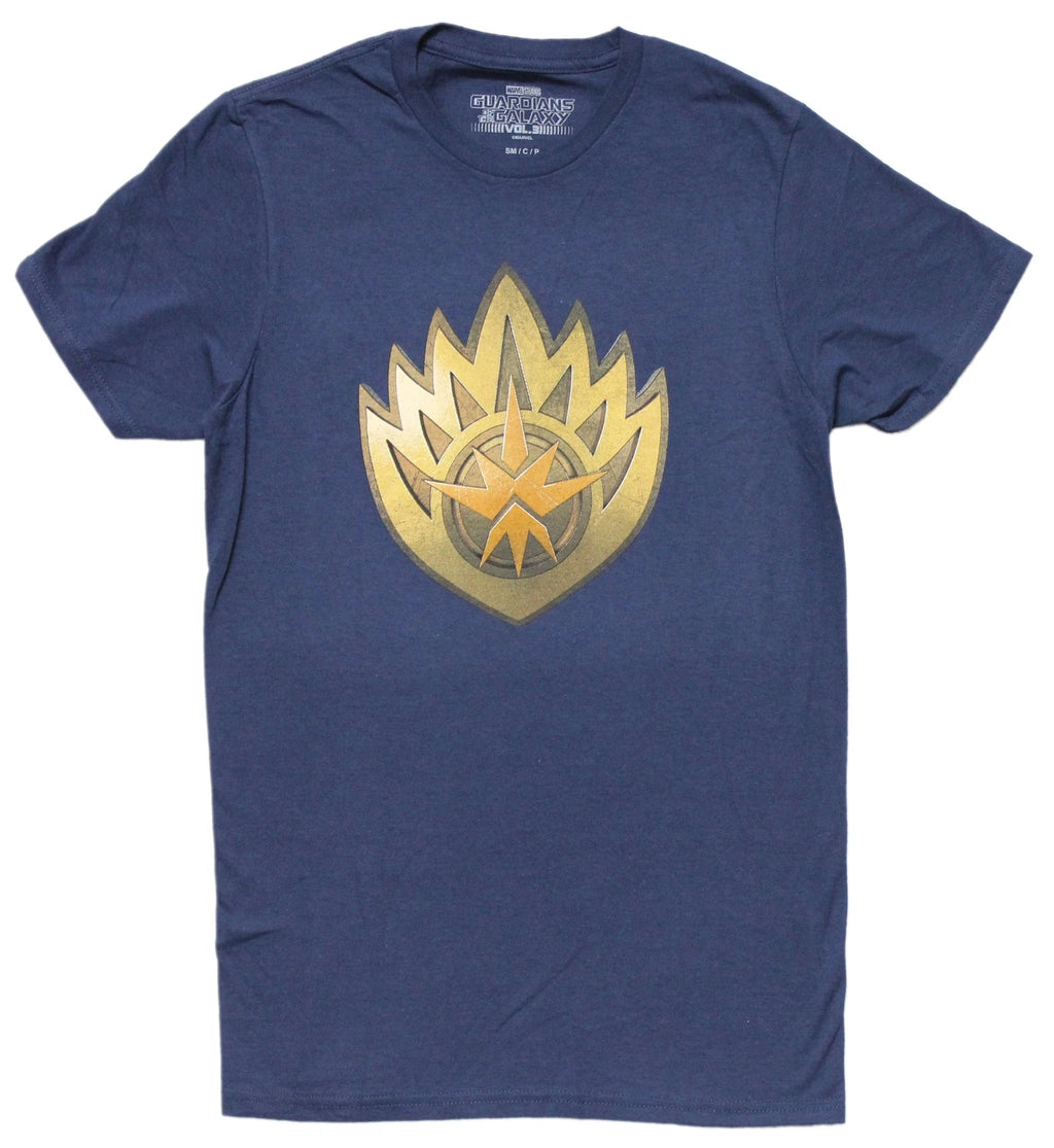 Guardians of the Galaxy New Adult T-Shirt - Star Lord  Flame Insignia