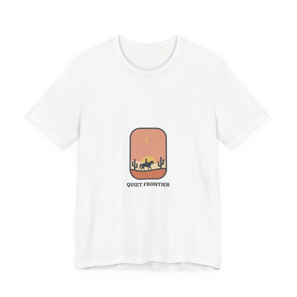 Quiet Frontier Tee | Cowboy Chic, minimalist desert sunset
