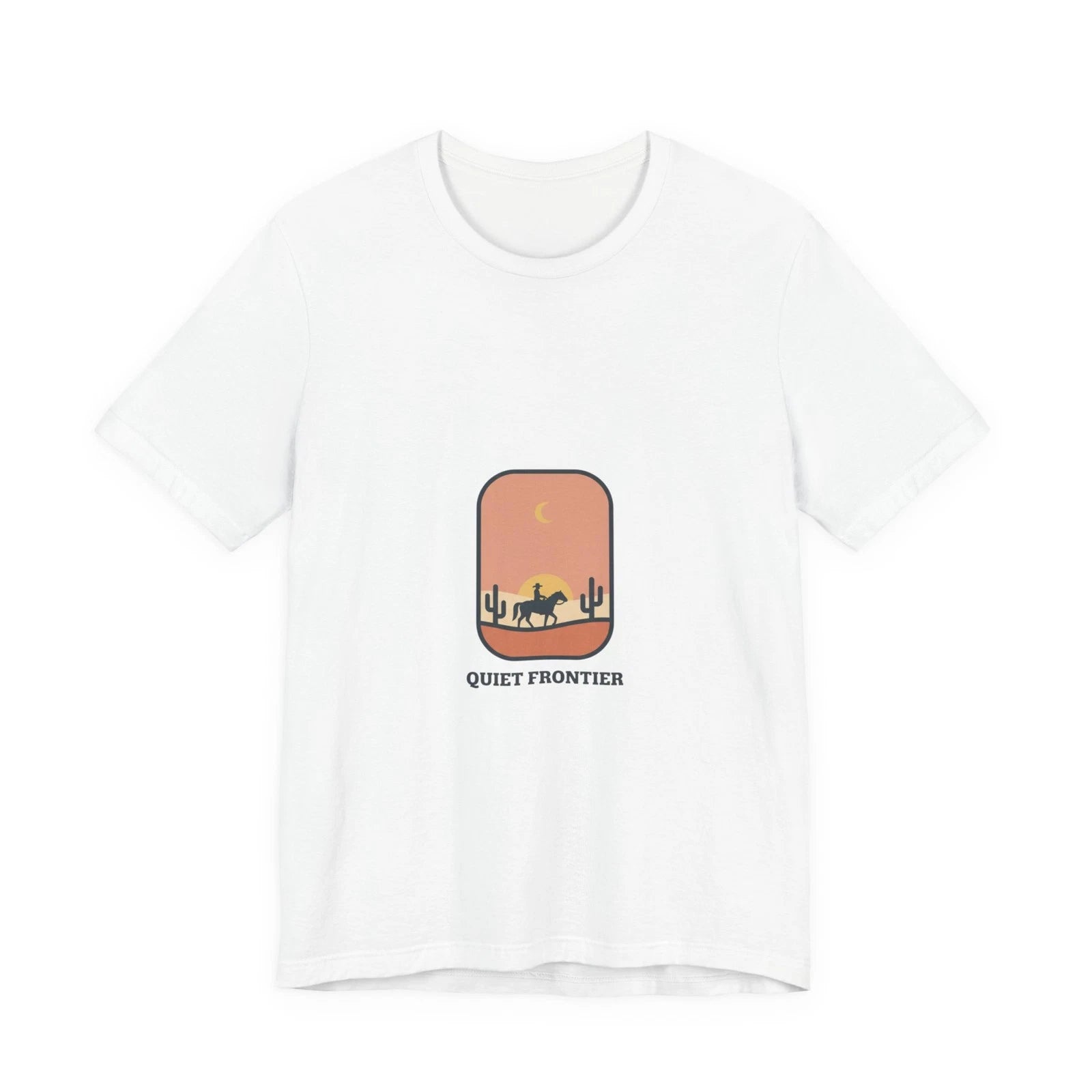 Quiet Frontier Tee | Cowboy Chic, minimalist desert sunset