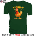FCawF T-Shirt F-Caw-F Off Funny Chicken Humor Hen Rooster Animal BHU01