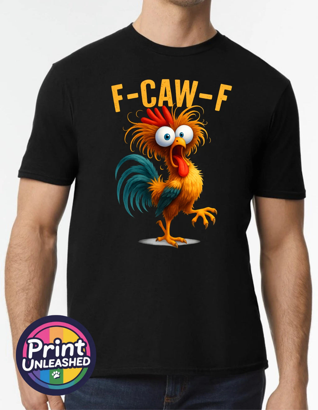 F-CAW-F Funny Slogan T-Shirt Chicken⭐Unisex S-2XL Fun Quirky Gift Printed Tee UK