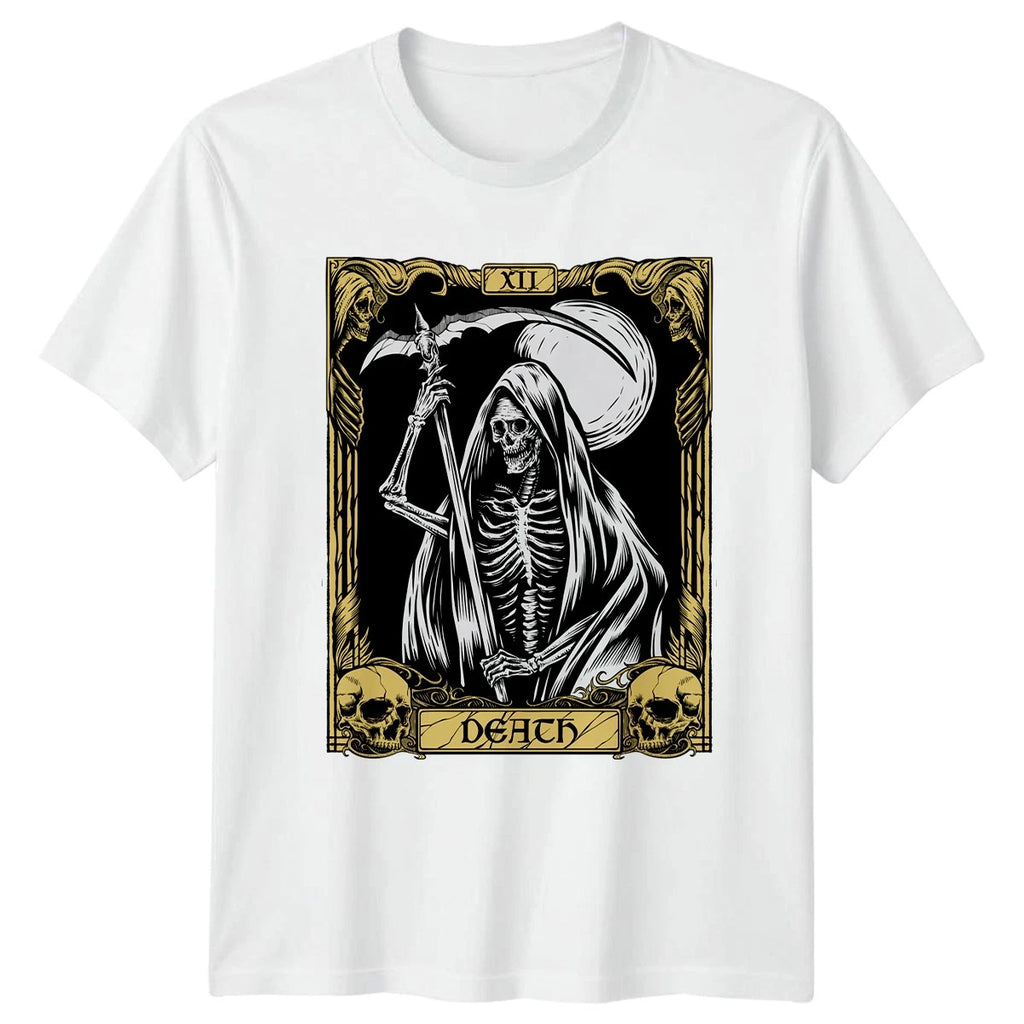 Grim Reaper Death Tarot Card T-Shirt Gothic Occult Birthday Gift For Him And Her