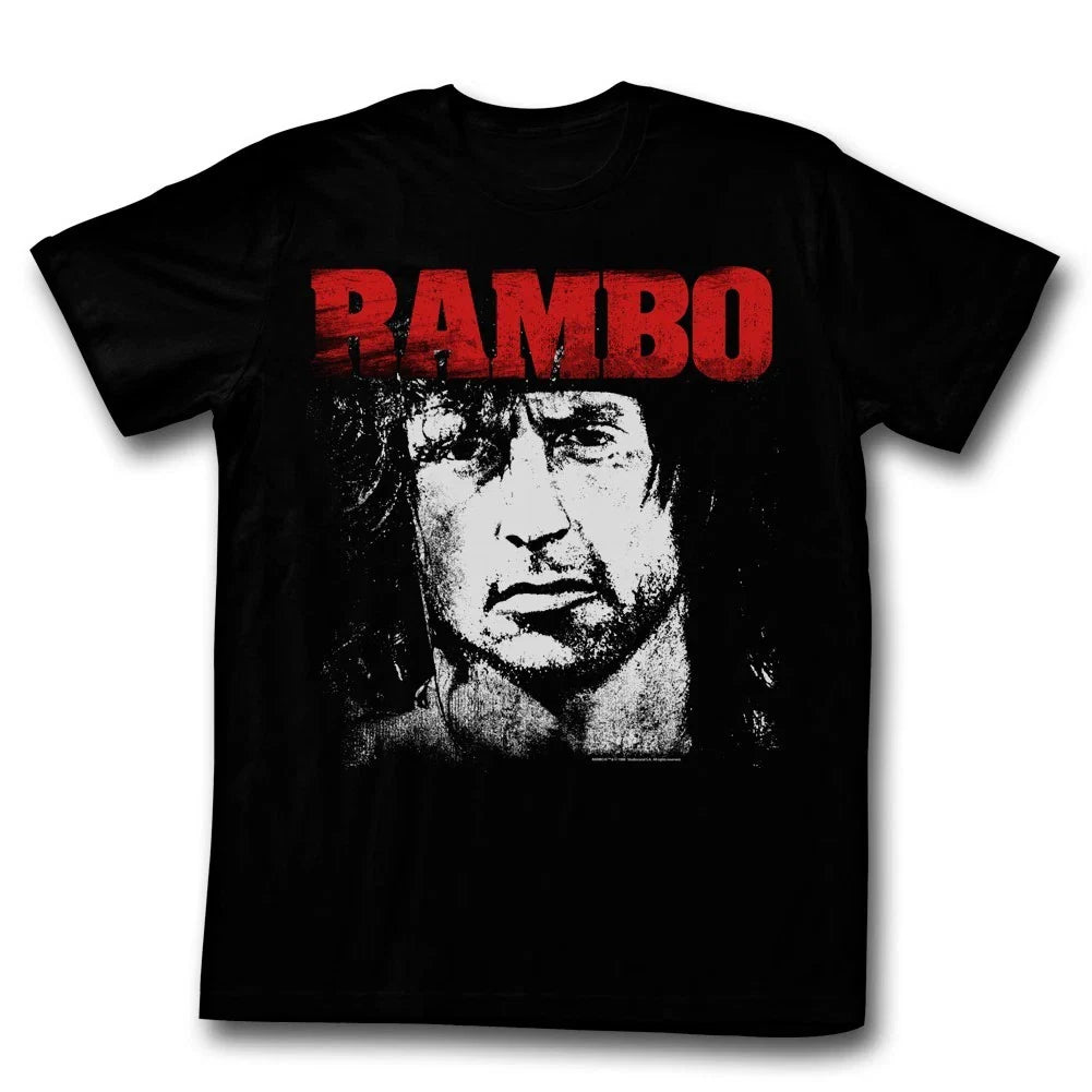 Rambo T-Shirt Face Black T-Shirt