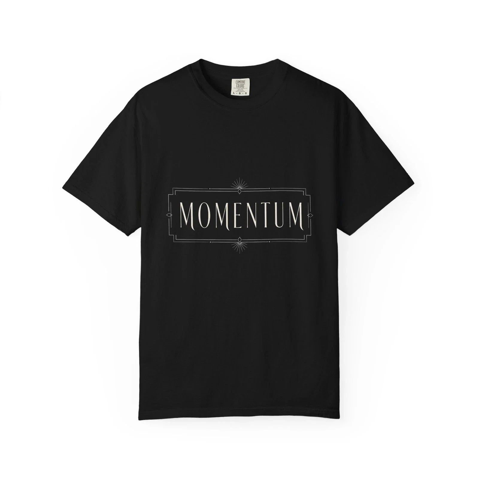 Momentum T-Shirt Men Black Minimalist Motivation Graphic Tee