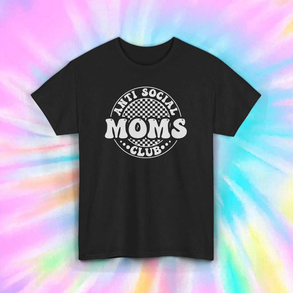Anti Social Moms Club T-Shirt S-5XL Funny Mom Humor Graphic Tee