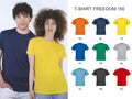 100% Cotton T-shirt Mod. FREEDOM Customizable T-Shirts with Logos