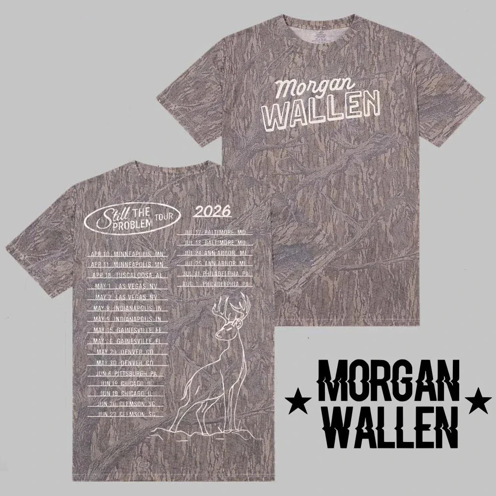 HOT - Morgan Wallen Still The Problem Tour 2026 Merch Camo All Over Print Shirt