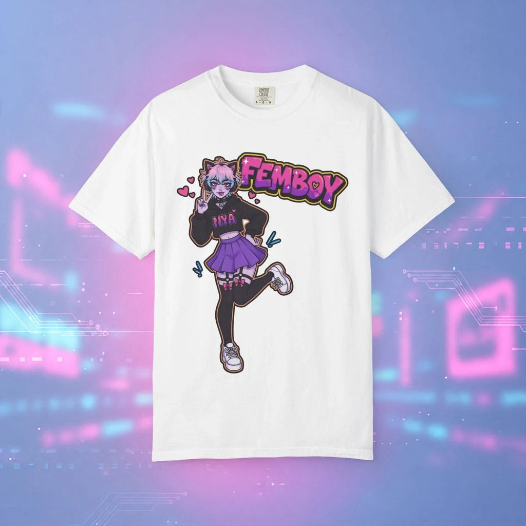 Comfort Colors 1717 Femboy Anime Graphic Tee Kawaii Pride Unisex Shirt S-4XL