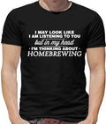 My Head I'm Homebrewing Mens T-Shirt - Homebrew - Home Brew - Beer - Cider