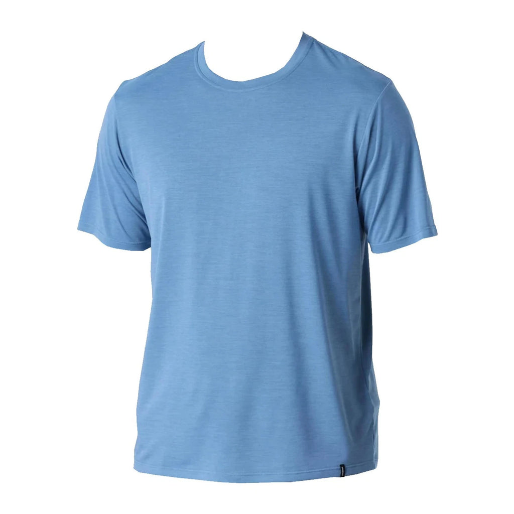 Patagonia Mens Capilene Cool Daily S/S T-shirt Shore Blue/Light Shore Blue X-Dye