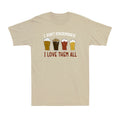 I Don't Discriminate I Love Them All Funny Beer Drink Lover Joke Men's T-Shirt