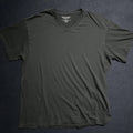 Men’s Foot Locker V-Neck Short Sleeve Solid Black T-Shirt ~ Size XL Y2k