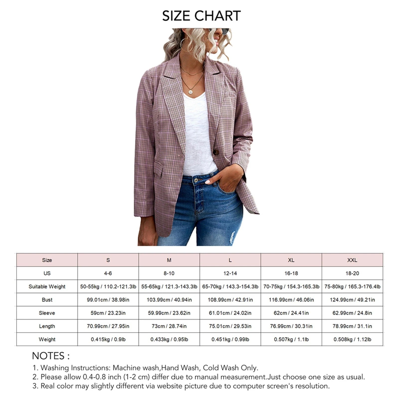 Stylish Long Sleeve Turn Down Collar Women Blazer For Various Occasions Premium
