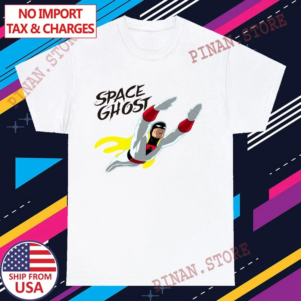 Space Ghost Retro Cartoon Men's White Size S-5XL