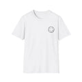 Happy Face T-Shirt White Funny Quotes Abstract Design Trendy Lifestyle Fashion