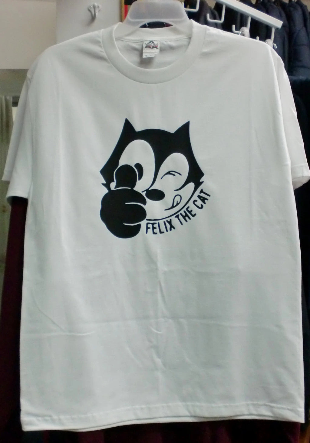 CARTOON FELIX THE CAT WHITE T-SHIRT