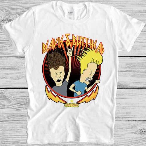 Beavis And Butthead Heavy Metal TV Show 80s Funny Meme Gift Tee T Shirt M1144