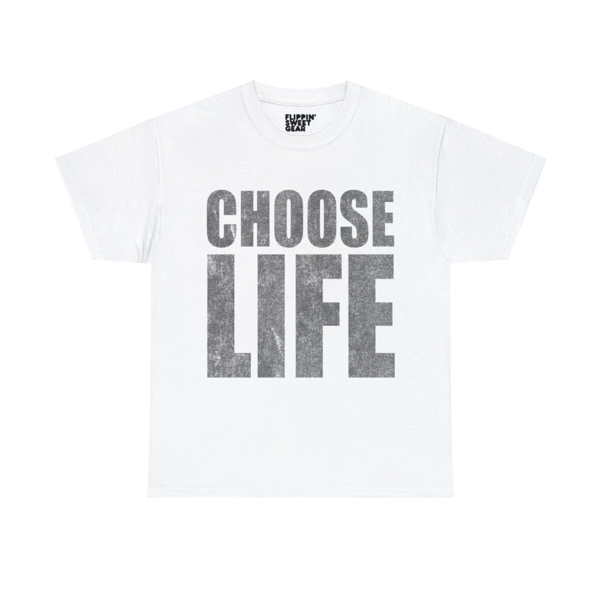 Retro Choose Life Graphic Tee Shirt
