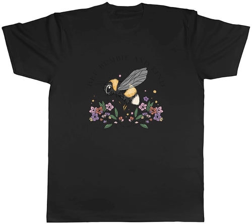 Bee Bumble and Kind Mens T-Shirt Cute Unisex Tee Gift