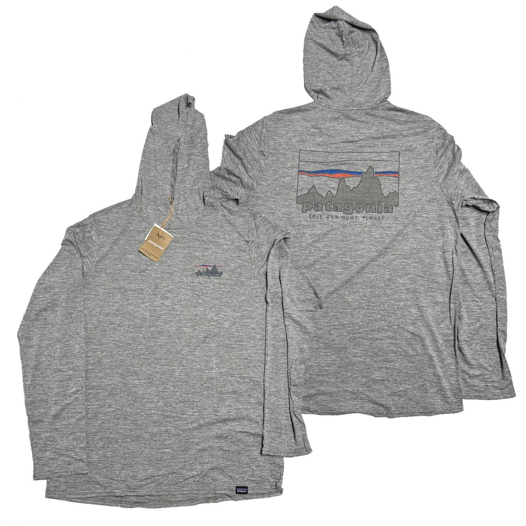 Patagonia Men Capilene Cool Daily Graphic Hoody L/S T-shirt '73 Feather Grey