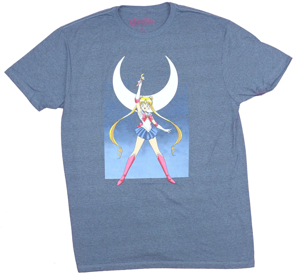 Sailor Moon Adult New T-Shirt -Power of The Moon Pose