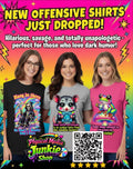 90's Aesthetic Unhinged Kitsch T-shirt Retro Neon Toxic Dark Humor Sarcastic