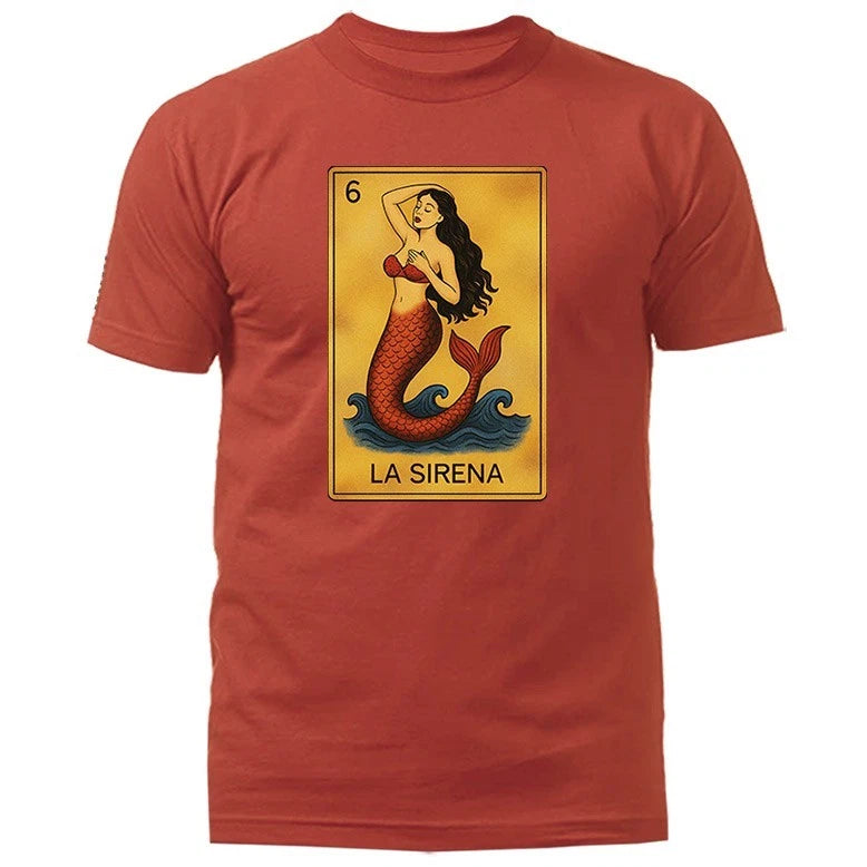 LA SIRENA MEXICAN LOTERIA CARD GRAPHIC T-SHIRT