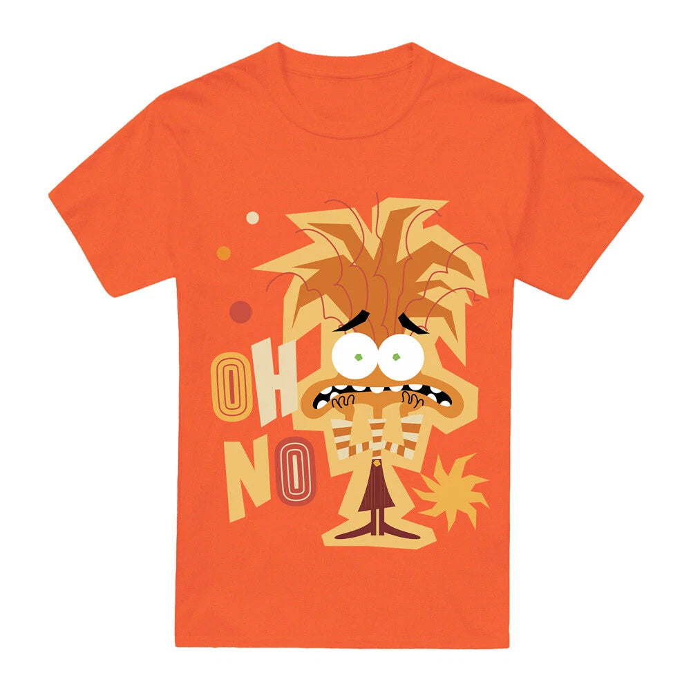 Inside Out 2 Anxiety T-Shirt , Orange