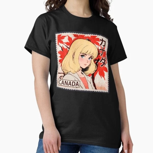 Kawaii Blonde Anime Girl 80s Retro Aesthetic New Made Australia T-Shirt S-2XL