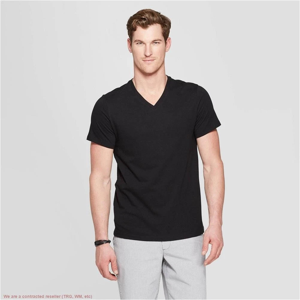 Men's Every Wear V-Neck T-Shirt - Goodfellow & Co Black S *SEE DEAL!!!*