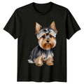 Cute Yorkshire Terrier Dog Breed Cartoon T-Shirt