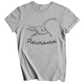 Plesiosaurus Sketch Cool Prehistoric Animal Dinosaur T-Shirt - Dinosaur Gift