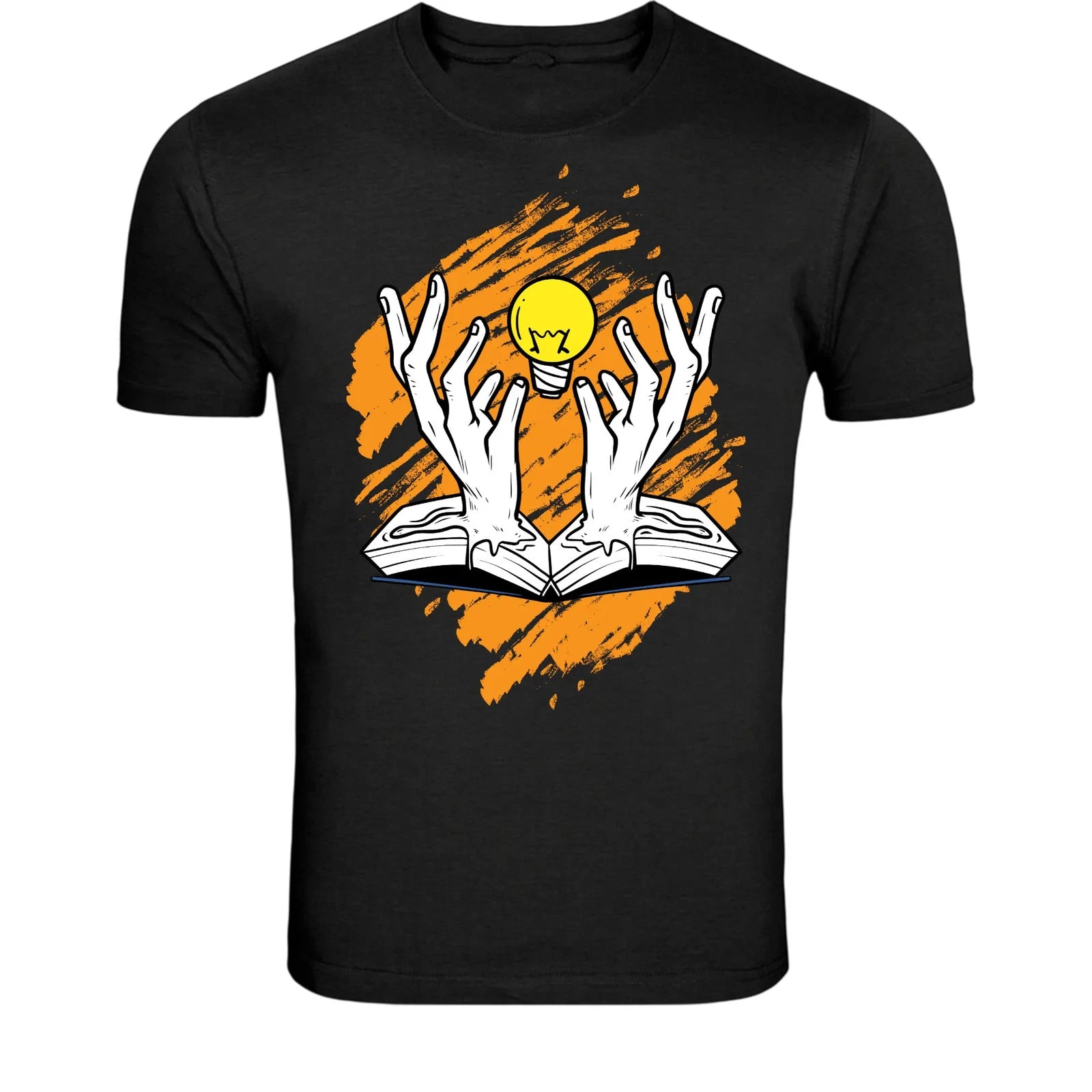 Creative Hands Light Bulb T-Shirt - Idea Inspiration Graphic Tee
