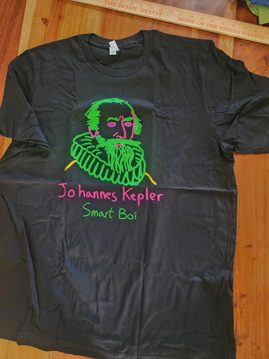 Offical Because Science Johannes Kepler Xlarge Xl Mens T-Shirt  Grafitti Style